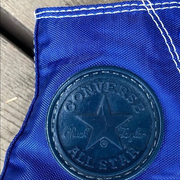 CONVERSE ALL STARS Shoes CHUCK TAYLOR Sneakers Blue White Size 7 - Picture 10 of 11